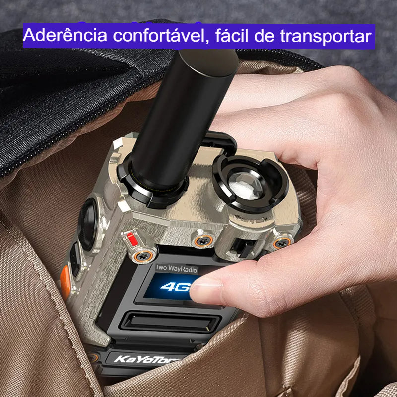 KaYoTom M08 4G Global Walkie-Talkie (PAR) (2 UNIDADES) – Comunicação Global com Alcance de Até 5.000 km