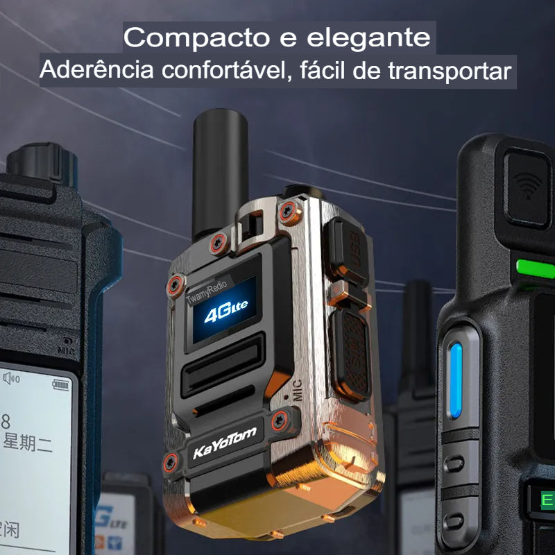 KaYoTom M08 4G Global Walkie-Talkie (PAR) (2 UNIDADES) – Comunicação Global com Alcance de Até 5.000 km