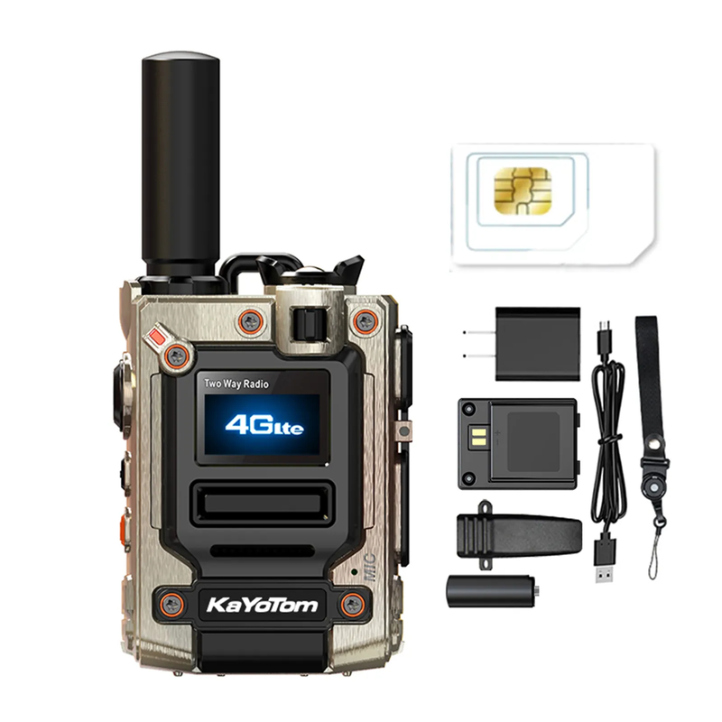 KaYoTom M08 4G Global Walkie-Talkie (PAR) (2 UNIDADES) – Comunicação Global com Alcance de Até 5.000 km