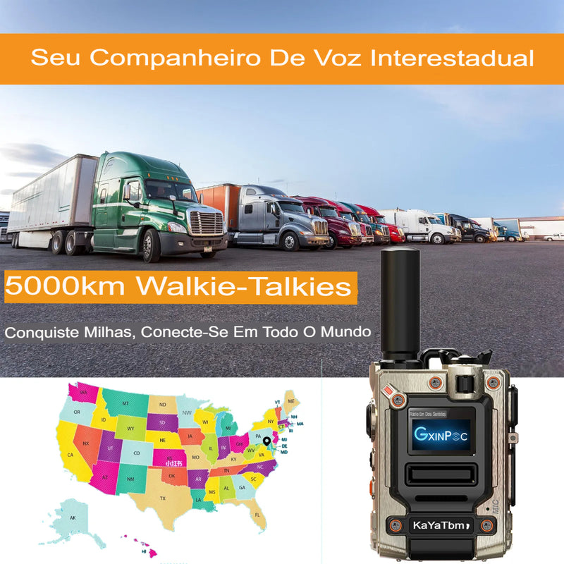 KaYoTom M08 4G Global Walkie-Talkie (PAR) (2 UNIDADES) – Comunicação Global com Alcance de Até 5.000 km